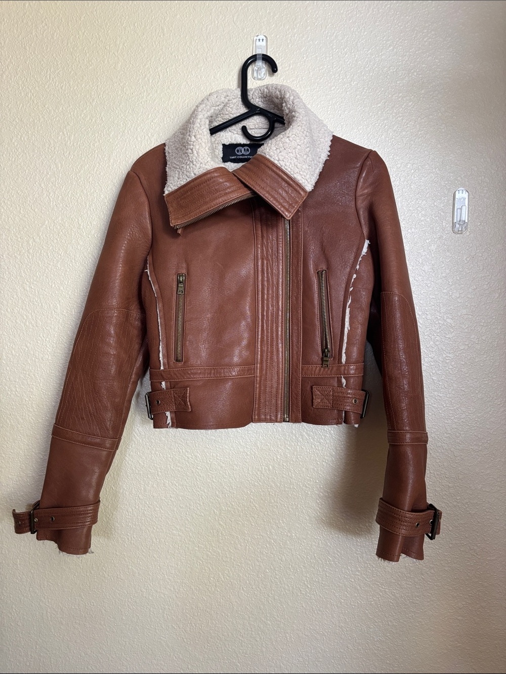 Tart Collections Chestnut Brown lambs Leather Jacket